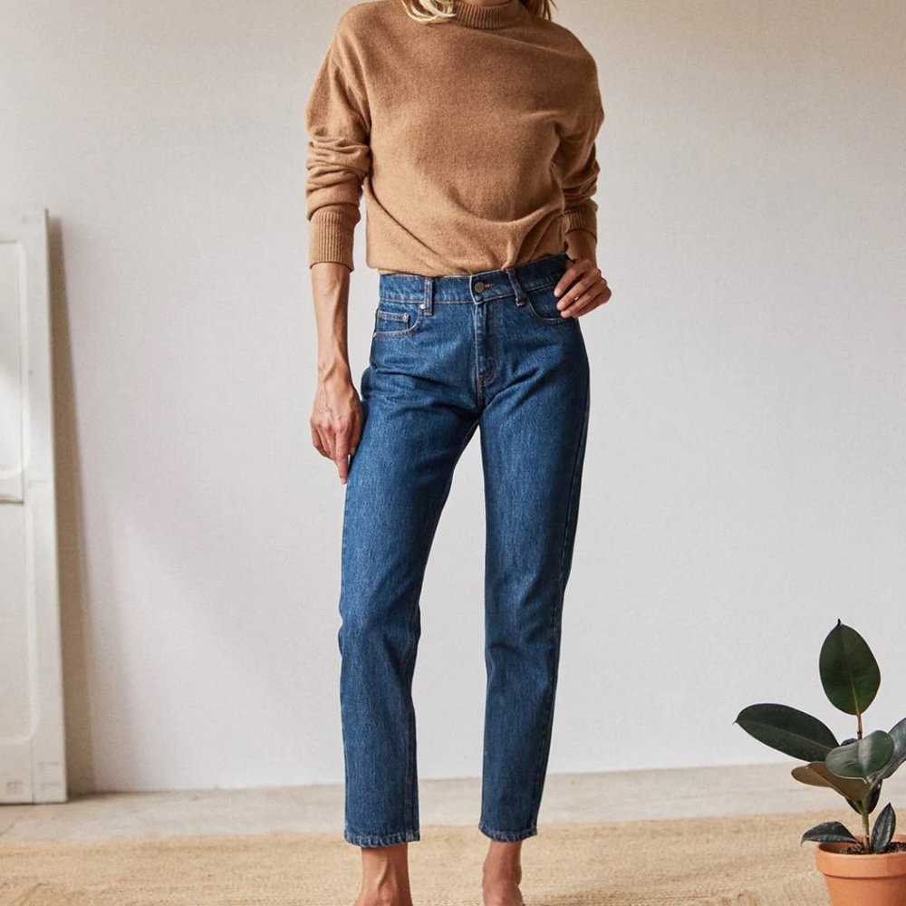 NWT TWOTHIRDS Toast high rise organic straight leg jeans EU36 (US 27/4)